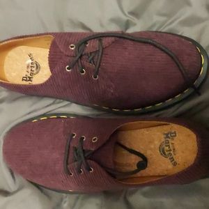 Brand New Burgundy Corduroy Dr. Martens Size 9